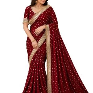 Women's Malai Licraa Embellished Saree Bright Butti-ABC